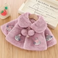 thumbnail image 3 of Infant Baby Girls Winter Coats Warm Newborn Cloak Snowsuit Outerwear Outfit 0-2Y, 3 of 4