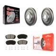 thumbnail image 1 of Transit Auto Front Coated Disc Brake Rotors and Semi-Metallic Pads Kit for Car 2010-2012 Kia Rondo KGS-100264, 1 of 11