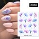 thumbnail image 1 of Harunouta 1 hoja de calcomanías al agua para uñas, transferencia de lavanda, hojas de flores de primavera, pegatinas para decoración de uñas, manicura DIY Tan Jianjun unisex, 1 of 2