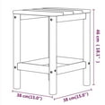 thumbnail image 4 of vidaXL Garden Adirondack Table Anthracite 38x38x46 cm HDPE, 4 of 4