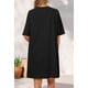 thumbnail image 5 of Vestido MEROKEETY para mujer 2025, verano, manga corta, negro, S, 5 of 9