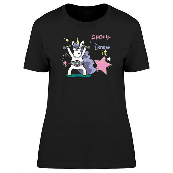 Sporty Know It / Unicorn T-Shirt Women -Image by Shutterstock, Female XX-Large
