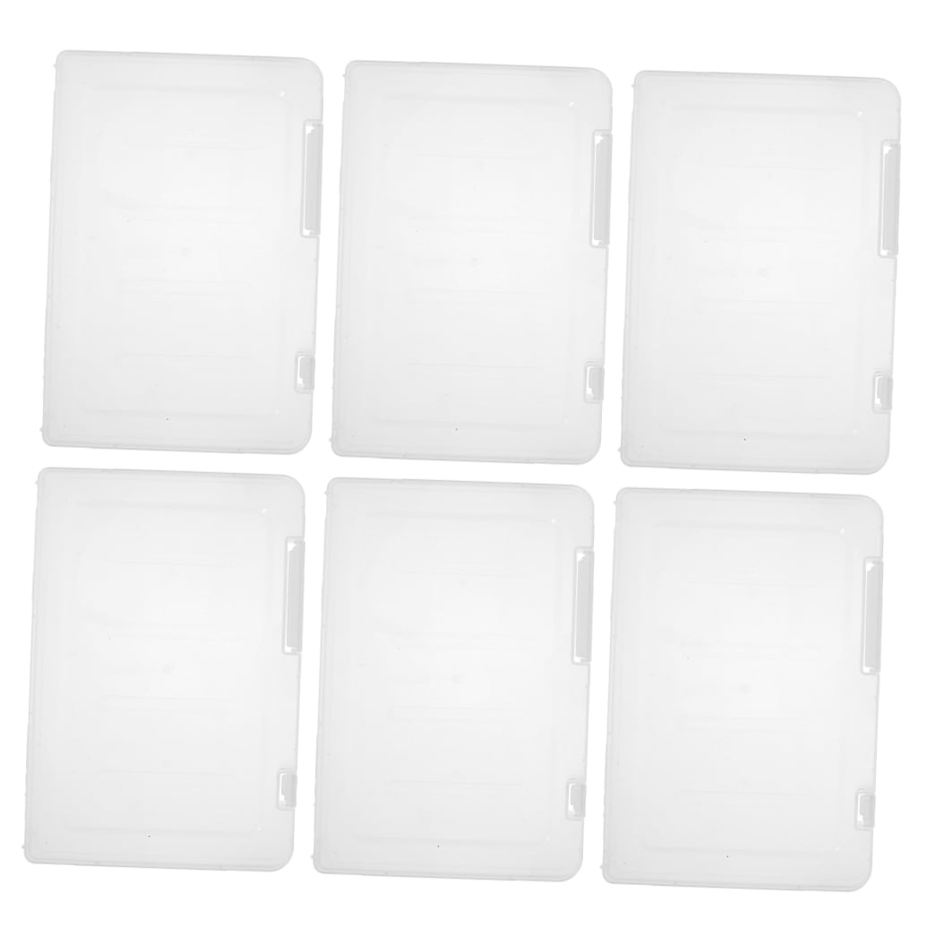 KAKOWELY 6Pcs Paper Storage Containers with Rectangular Shape and PP Material for Office and Home Use