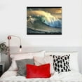 thumbnail image 5 of Orinice Surfing Poster Surfer On A Big Wave In the Ocean Jaws Beach Hawaii Hawaiian Waves Photo Photograph Cool Photo Sunset Palm Landscape Pictures Scenic Scenery Cool   16x12in, 5 of 6