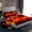 Red Orange, variant on Manfei Black Game Console Twin Sheet Set,Gamer,Red Orange Flame,3-Piece Breathable