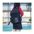 thumbnail image 5 of Mochila de malla resistente, mochila universitaria transparente, mochila escolar de malla translúcida con cómodas correas elásticas acolchadas, para viajar, nadar, playa, deportes al aire libre, negr TUNC Sencillez, 5 of 5