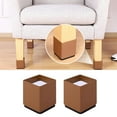 thumbnail image 1 of Pie de pata de muebles Autoadhesivo antideslizante Elevadores de muebles Sil Escritorio Pies de Accesorios Cuadrado 6x5cm Marrón Macarena Elevadores de sofá, 1 of 8