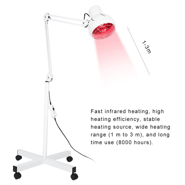 Soporte De Suelo Por Infrarrojos, Lámpara De Terapia De Calefacción Por Infrarrojos De 220V Con Enchufe Europeo, Ajustable Para Aliviar El Dolor Muscular En Frío