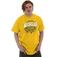 thumbnail image 5 of Michigan MI Student Campus Pride Men's Graphic T Shirt Tees Brisco Brands L, 5 of 6