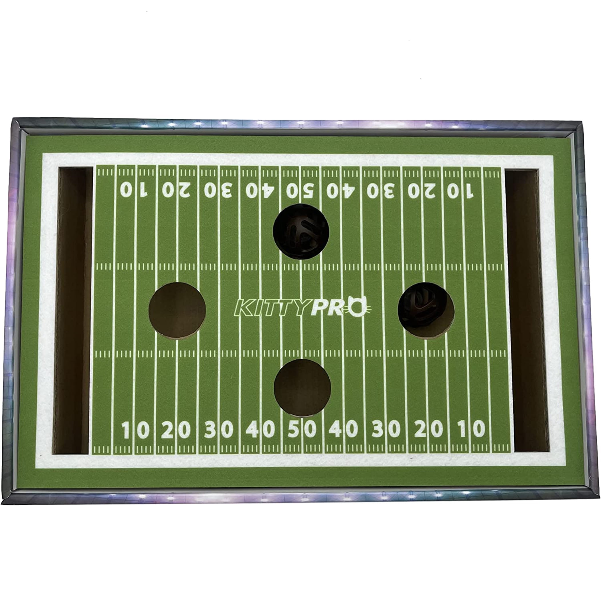 Pets First NCAA Cat Scratcher Box Football Field Designed Cat Scratcher & Lounge