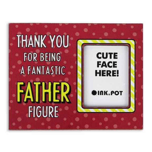 InkdotpotThank You For Being A Fantastic Father Figure PhotoMagnetFrame-MagneticPhotoFramesFor Refrigerator Magnets- MiniPhotoFrames- Cute Gift ForFather/ Step Dad | 8 x 10 cm