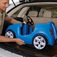 thumbnail image 5 of Step2 Whisper Ride II Kids Push Cars, Ride On Car, Seat Belt, Horn, Toddlers Ages 1.5 – 4 Years Old, Max Weight 50 lbs., Quick Storage, Stroller Substitute, Blue, 5 of 5