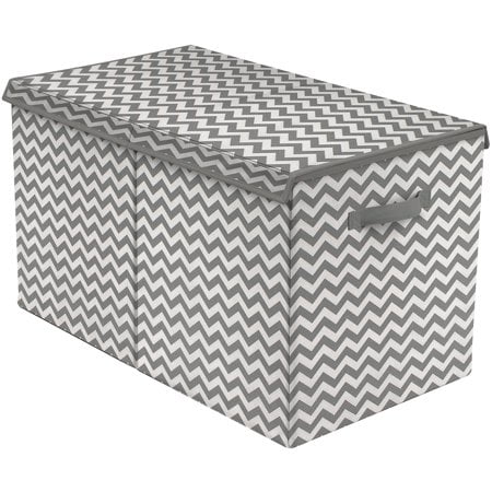 Sorbus Kids Large Toy Storage Chest with Lid, Silver