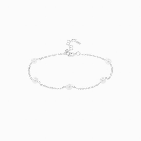 Bearfruit Jewelry Sterling Silver Infinite Cultured Pearl Bracelet