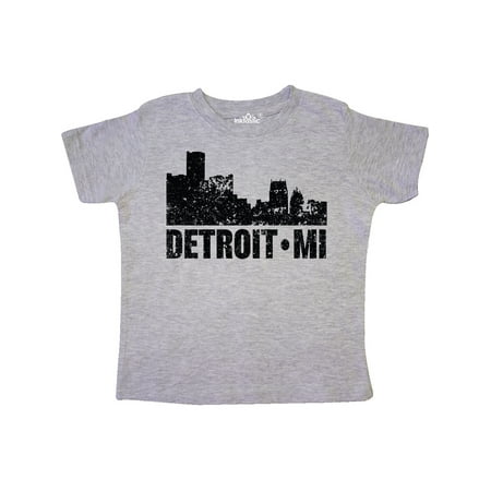 

Inktastic Detroit Skyline Grunge Gift Toddler Boy or Toddler Girl T-Shirt