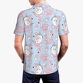 thumbnail image 5 of Vsdgher Summer Cute Unicorns Print Men's Short Sleeve Stretch Polo Shirt, Moisture-Wicking Performance Polo Shirt, 5 of 8
