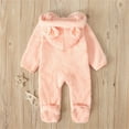 thumbnail image 3 of Vedolay Jumpsuit for Girls Baby Boy Warm Romper Hooded Jumpsuit Thick Jacket Coat Boys Jumpsuit Pink,80, 3 of 3
