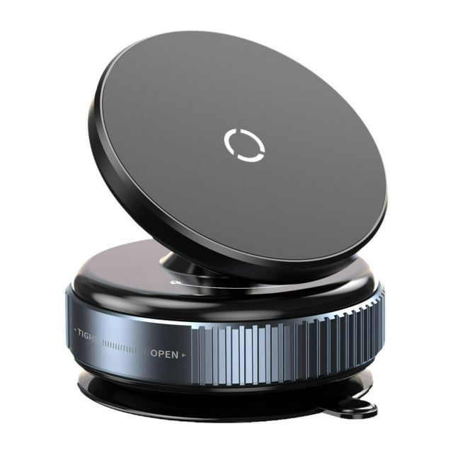 Soporte de teléfono para coche con ventosa y rotación de 360 grados Negro