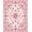Pink, Pattern 4, variant on ODIKA 4' x 6' Machine Washable Non-Slip Area Rug, Middle Eastern Medallion High Traffic Rug, Pink, 241258
