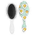 thumbnail image 2 of Cooking Hair Brush, Fried Egg Breakfast Foodie Pattern Detangling Paddle Brush, Eggshell Chick Design for Wet & Dry Hair, Stylish and Durable, 2 of 6