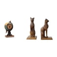 thumbnail image 1 of Figura moderna de gato con globo terráqueo, reloj de mesa coleccionable, adorno artístico para estantería, oficina, chimenea, dormitorio, armario, suj, 1 of 8