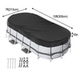 thumbnail image 1 of Bgsha Oval Pool Cover With Accessories For Above Ground Pool Weather Resistant Home Garden Tool Accessory In Stock Wholesale, 1 of 5