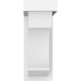thumbnail image 2 of 3 1/2"W x 9"D x 9"H Standard Emerson Architectural Grade PVC Bracket, 2 of 5