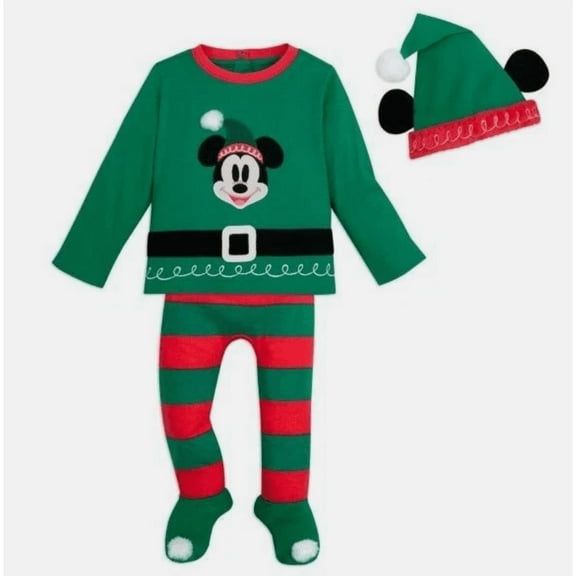 Disney Baby Mickey Mouse Elf 3 piece set size 6-9 Months
