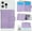 Buckle Wallet, variant on for MagSafe Card Wallet Bag compatible with MagSafe Invisible Ultra-Thin Lightweight Kickstand Magnetic Mobile Wallet Man Woman, 4 Card Slots + 1 Cash Bag. (Purple, Buckle Wallet)
