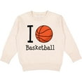 thumbnail image 2 of Inktastic I Heart Basketball Toddler Sweatshirt, 2 of 4