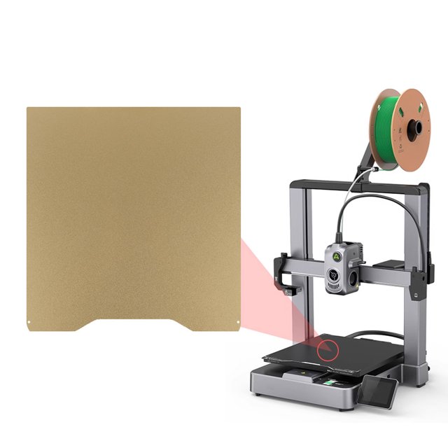 3D Printer Build Plate, Scratch Resist PEI Textured PEY Smoothly 265x265mm 3D Printer Platform for Crafts Decors Gifts