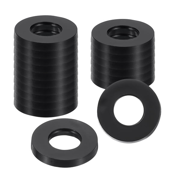 Uxcell 18Pcs Rubber Washers, 5/8 OD x 5/16 ID x 0.09" Thickness Flat Washers