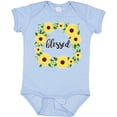 thumbnail image 3 of Inktastic Blessed Sunflower Wreath Girls Baby Bodysuit, 3 of 5