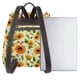 thumbnail image 3 of Fotbe Sunflowers And Butterflies Mochila Bolso con Estampado para Mujer, Mochila Antirrobo de Nylon Impermeable, Bolsa Ligera de Hombro, 3 of 4