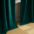 thumbnail image 5 of Lush Decor Glam Pleated Velvet Light Filtering Window Curtain Panels?? Pair 38" W X 84" L Teal?? - Velvet Curtains - Drapes - Dark Green Curtains - Glam Decor, 5 of 9