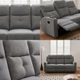 thumbnail image 4 of SOFÁ RECLINABLE MOON 3 PLAZAS GRIS OXFORD, 4 of 6