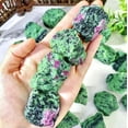 thumbnail image 3 of MATROOY 10Pcs Lot Rough Ruby Zoisite Stone Chunks Healing Energy Crystal Mineral Rocks, 3 of 4