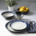 thumbnail image 5 of Gibson Couture Bands 16-Piece Dinnerware Set, Blue and Cream, 5 of 5