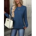 thumbnail image 3 of Zeagoo Womens Sweaters Long Sleeve Tops Crew Neck Knit Pullover Sweaters Fall Fashion Dressy Casual Basic Clothes, 3 of 6