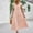 Pink, variant on ZZwxWA Womens Summer Midi Dresses A Line Flutter Short Sleeve Button Down V Neck Ruffle Hem Tiered Flowy Sundress Women Evening Cocktail Party Dress