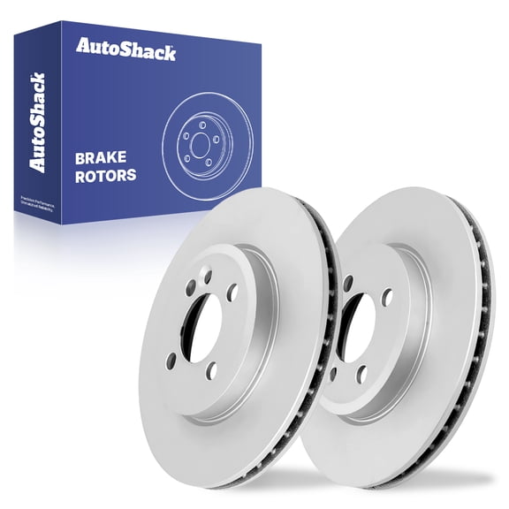 AutoShack Front Brake Rotors for Mini, Cooper 2007-2015, FWD L3 1.5L L4 1.6L 2.0L - Coated - ArmorStop - 11.57" (294 mm), 4-Lug