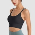 thumbnail image 2 of vigerkar Women Sport Bra with Removable Padded Racerback Bralette Medium Support Running Yoga Bra Top Black, M, 2 of 6