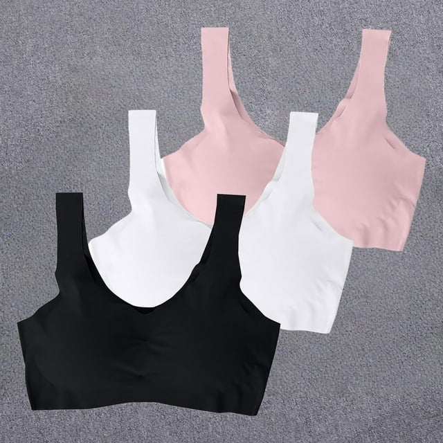 3-Pack Plus Size High Impact Sports Bra Nursing Friendly Comfort Wireless Front Closure Running Yoga Bra Large Bust Support Breathable Moisture Wicking Dark Blue XL