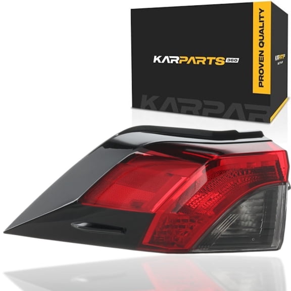 KarParts360 For Toyota RAV4 2019 20 21 22 23 2024 Tail Light Driver Side | Outer | Red/Clear Lens | LED | ABS Plastic Housing | PMA Plastic Lens | Replacement For TO2804157 | 81561-42221