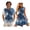 Blue Palm Tree, variant on Palm Tree Couples Matching Outfits Sun Dresses Women Mini Dress Summer Beach Button Up Shirts for Men Short Sleeve Vacation Tropical Shirt Matching Beach Outfits for Couples , XL