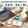 thumbnail image 3 of Rotuladora Phomemo M120 Bluetooth con cinta adhesiva de 5 cm, color verde, 3 of 6