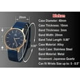 thumbnail image 2 of Blekon Collections Quartz Unisex 40mm Case Classic Metal Mesh Band Watch, 2 of 5