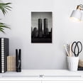 thumbnail image 3 of Elephant Stock Twin Towers Wall Art - Vertical Canvas Wall Art - Living Room Wall Decor - Places Canvas - Gray And Black Decor - 8" x 12", 3 of 8