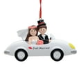 thumbnail image 2 of Maxora Personalized Ornaments Customized Christmas Ornament Just Married Brown Hair Ornament Free Customize, 2 of 8