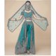 thumbnail image 1 of 26-27 Princess Jasmine For Women Indian Belly Dance Arabian Princess Halloween Carnival Costume Set, 1 of 5